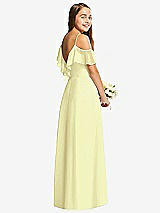 Rear View Thumbnail - Butter Yellow Dessy Collection Junior Bridesmaid Dress JR548