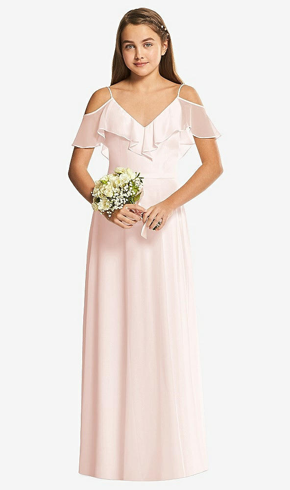 Front View - Blush Dessy Collection Junior Bridesmaid Dress JR548