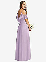 Rear View Thumbnail - Pale Purple Dessy Collection Junior Bridesmaid Dress JR548