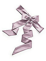 Rear View Thumbnail - Suede Rose Satin Twill Flower Girl Sash