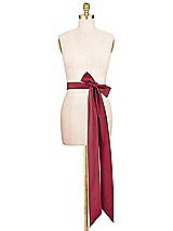 Alt View 2 Thumbnail - Burgundy Satin Twill Wedding Sash