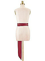 Alt View 3 Thumbnail - Burgundy Satin Twill Wedding Sash