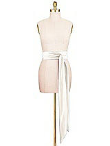 Front View Thumbnail - Ivory Satin Twill Wedding Sash