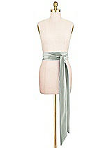 Front View Thumbnail - Willow Green Satin Twill Wedding Sash