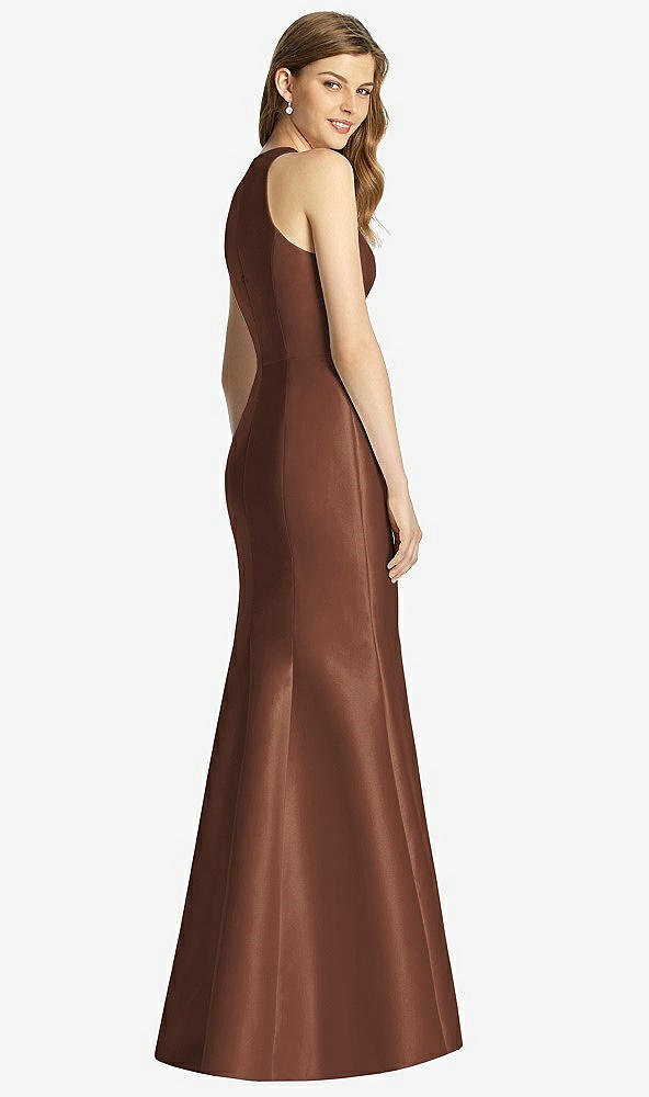 Back View - Cognac Bella Bridesmaid Dress BB121