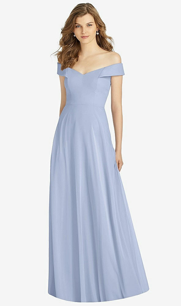 Front View - Sky Blue Bella Bridesmaid Dress BB123