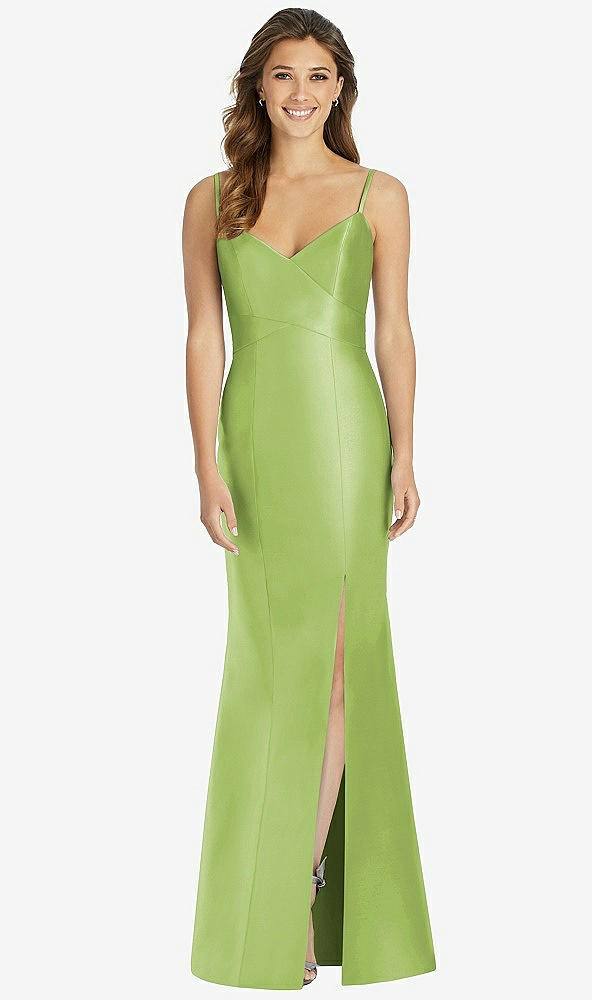 Front View - Mojito Maxi Length Spaghetti Strap Mermaid Dress