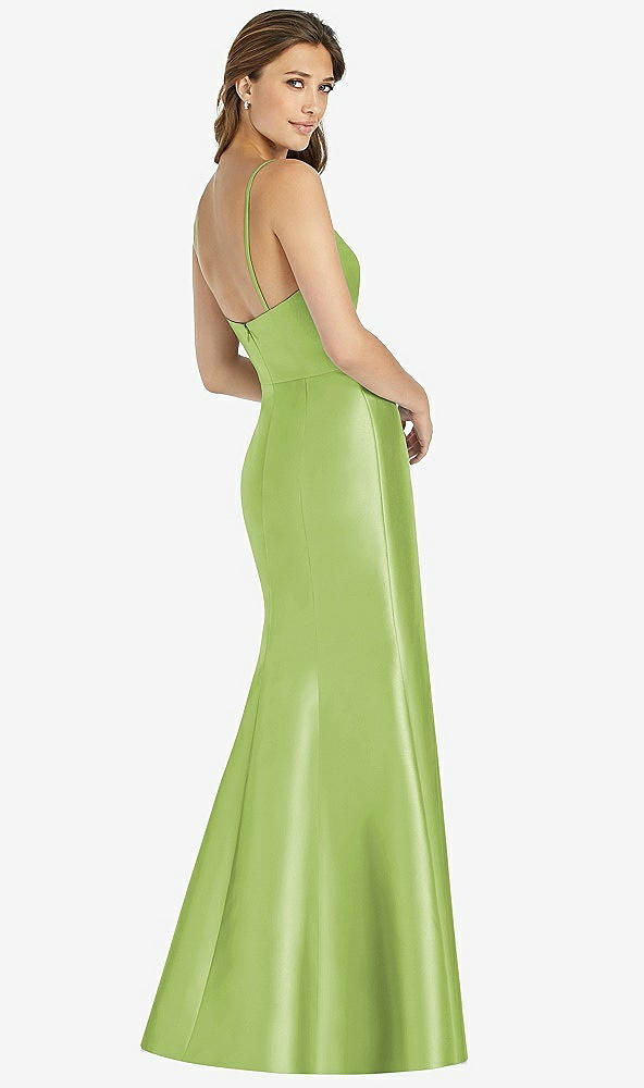 Back View - Mojito Maxi Length Spaghetti Strap Mermaid Dress