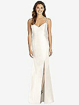 Front View Thumbnail - Ivory Maxi Length Spaghetti Strap Mermaid Dress