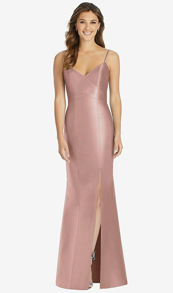 Front View - Neu Nude Maxi Length Spaghetti Strap Mermaid Dress