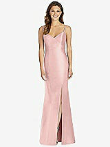 Front View Thumbnail - Rose Maxi Length Spaghetti Strap Mermaid Dress