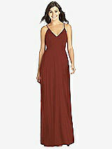 Front View Thumbnail - Auburn Moon Criss Cross Back A-Line Maxi Dress