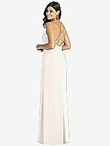 Rear View Thumbnail - Ivory Criss Cross Back Mermaid Wrap Dress