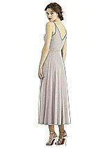 Rear View Thumbnail - Taupe Silver After Six Shimmer Bridesmaid Dress 1503LS