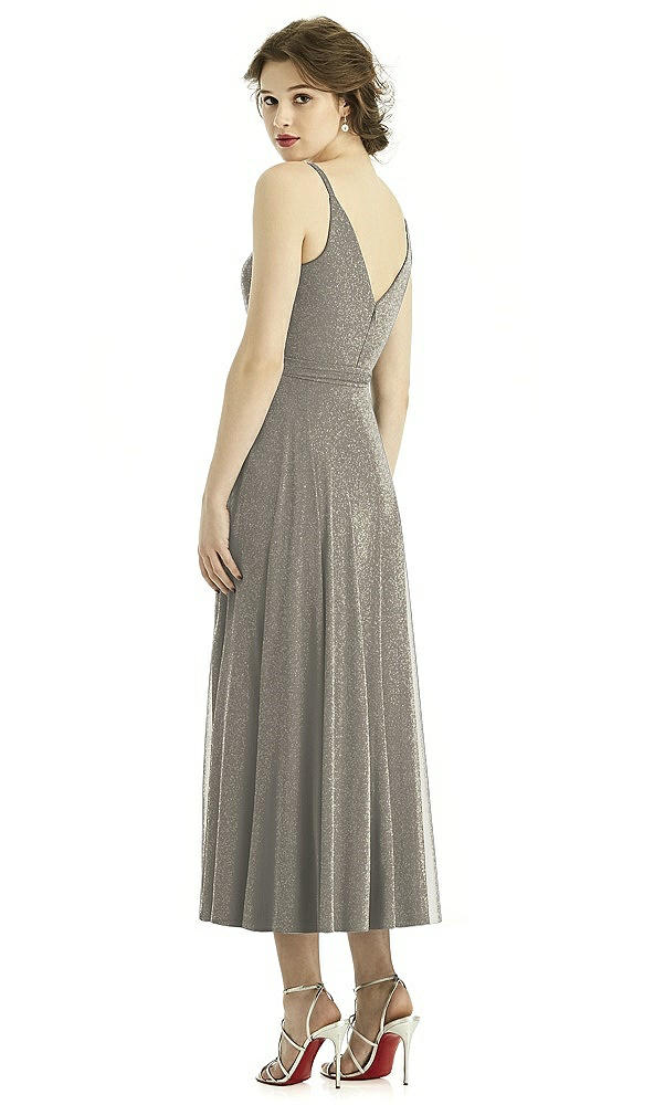 Back View - Mocha Gold After Six Shimmer Bridesmaid Dress 1503LS