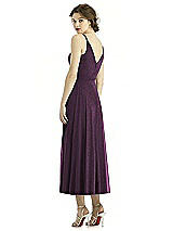 Rear View Thumbnail - Aubergine Silver After Six Shimmer Bridesmaid Dress 1503LS