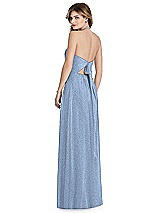 Rear View Thumbnail - Cloudy Silver After Six Shimmer Bridesmaid Dress 1515LS