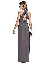 Rear View Thumbnail - Stormy Silver After Six Shimmer Bridesmaid Dress 1516LS