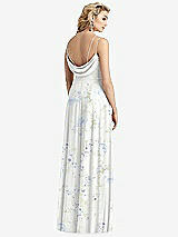 Front View Thumbnail - Bleu Garden Cowl-Back Double Strap Maxi Dress with Side Slit