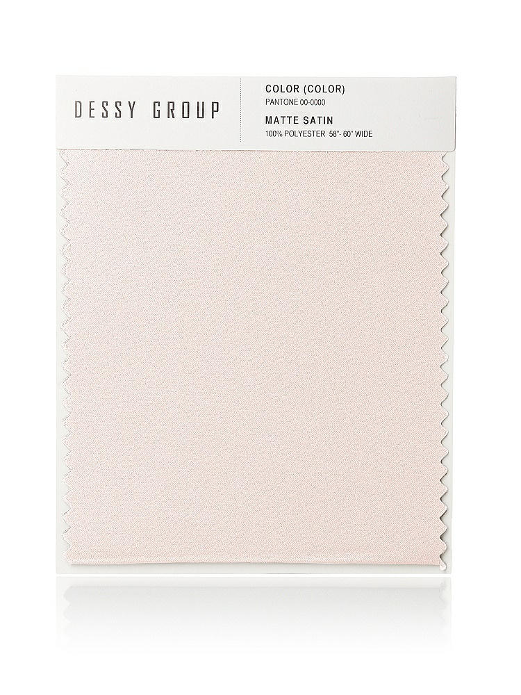 Front View - Blush Matte Satin Fabric Swatch