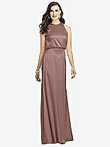 Front View Thumbnail - Sienna Sleeveless Blouson Bodice Trumpet Gown