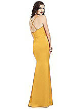 Alt View 3 Thumbnail - NYC Yellow Cowl-Neck Criss Cross Back Slip Dress