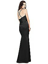 Alt View 3 Thumbnail - Black Cowl-Neck Criss Cross Back Slip Dress