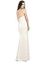 Alt View 3 Thumbnail - Ivory Cowl-Neck Criss Cross Back Slip Dress