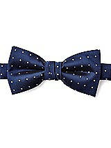 Side View Thumbnail - Sofia Blue/mist/ivory Modern Polka Dot Pre-Tied Bow-Tie