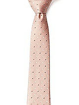 Side View Thumbnail - Toasted Sugar/sienna/ivory Modern Polka Dot 3" Necktie