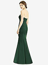 Rear View Thumbnail - Hampton Green Sweetheart Strapless Satin Mermaid Dress