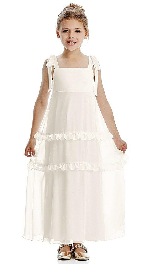 Front View - Ivory Flower Girl Dress FL4071