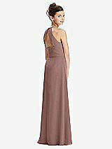 Front View Thumbnail - Sienna Shirred Jewel Neck Chiffon Juniors Dress