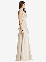 Side View Thumbnail - Oat Cowl-Neck Maxi Tank Dress - Nova