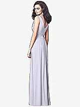 Rear View Thumbnail - Silver Dove Draped V-Neck Shirred Chiffon Maxi Dress