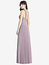 Rear View Thumbnail - Lilac Dusk Twist Halter Chiffon Maxi Dress - James