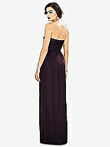 Alt View 2 Thumbnail - Aubergine Strapless Draped Chiffon Maxi Dress - Lila