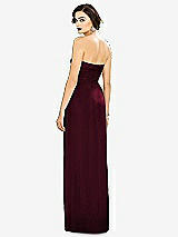 Alt View 2 Thumbnail - Cabernet Strapless Draped Chiffon Maxi Dress - Lila