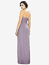 Alt View 2 Thumbnail - Lilac Haze Strapless Draped Chiffon Maxi Dress - Lila