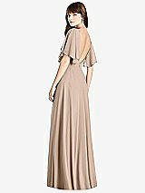 Front View Thumbnail - Topaz Split Sleeve Backless Maxi Dress - Lila