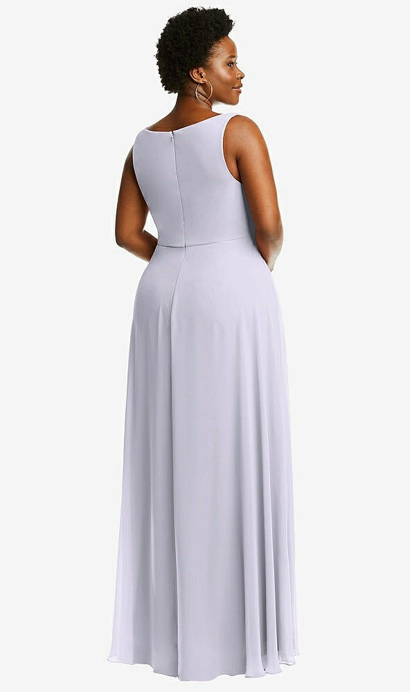 Back View - Silver Dove Deep V-Neck Chiffon Maxi Dress