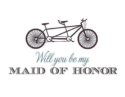 Will You Be My Maid of Honor - Bike