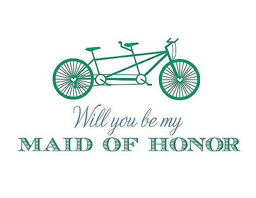 Will You Be My Maid of Honor - Bike