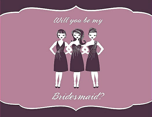 Will You Be My Bridesmaid Card - Girls