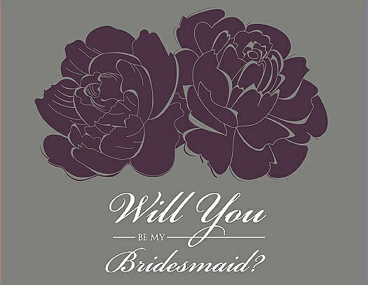 Will You Be My Bridesmaid Card - Flowers