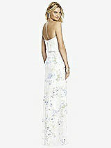 Rear View Thumbnail - Bleu Garden Full Length Lux Chiffon Blouson Bodice