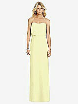 Front View Thumbnail - Butter Yellow Full Length Lux Chiffon Blouson Bodice