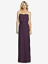 Front View Thumbnail - Aubergine Full Length Lux Chiffon Blouson Bodice