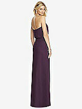 Rear View Thumbnail - Aubergine Full Length Lux Chiffon Blouson Bodice