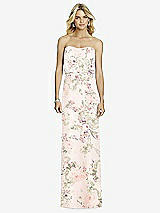 Front View Thumbnail - Blush Garden Full Length Lux Chiffon Blouson Bodice